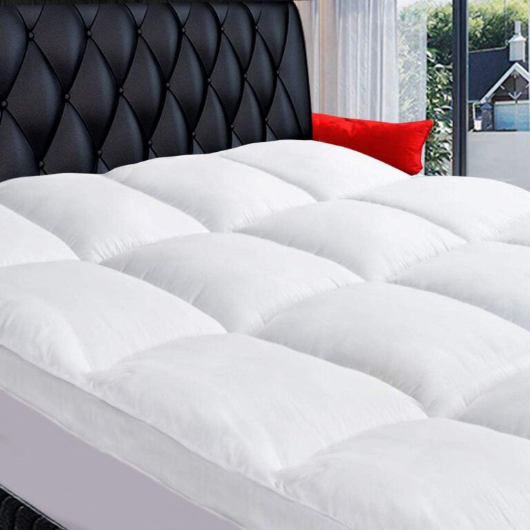 COONP Full Mattress Topper, Cotton Extra Thick Pillow Top Mattress Pad | 100% Cotton Top Bed Topper Protector, Cooling Mattress Cover for Back Pain, Soft Breathable for Hot Sleeper, White