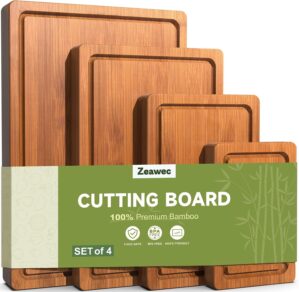 4-Piece Set Deep-Carbonized Bamboo ...