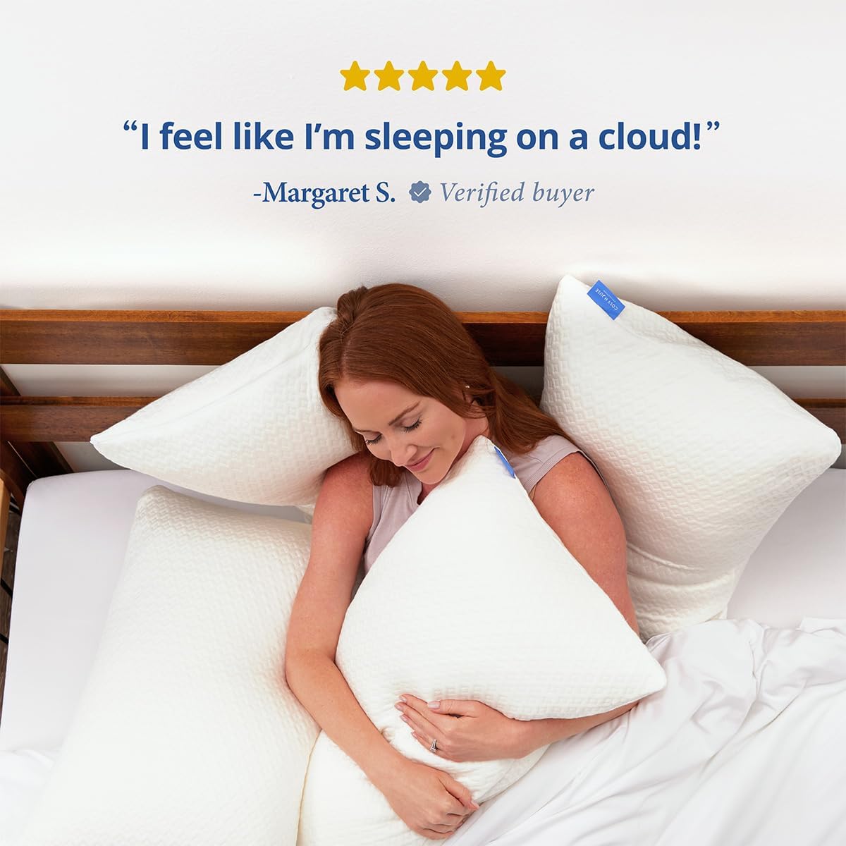 Cosy House Collection Luxury Rayon Derived from Bamboo Memory Foam Pillow | Adjustable & Removable Fill - Cool & Breathable Cover with Zipper for Side, Back, & Stomach Sleepers (King) - Image 7