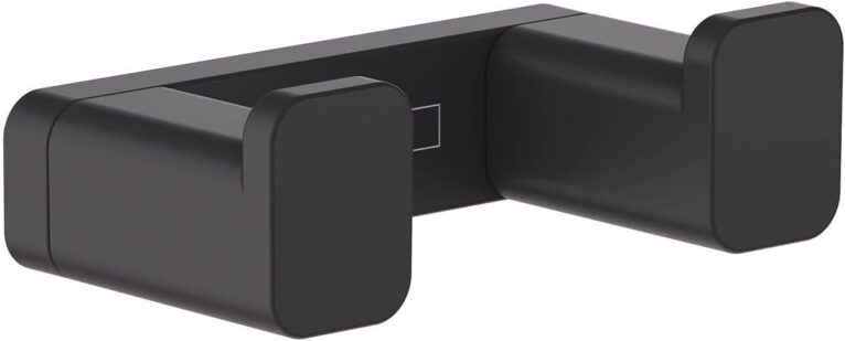 hansgrohe AddStoris Modern Double Hook in Matte Black, 41755670