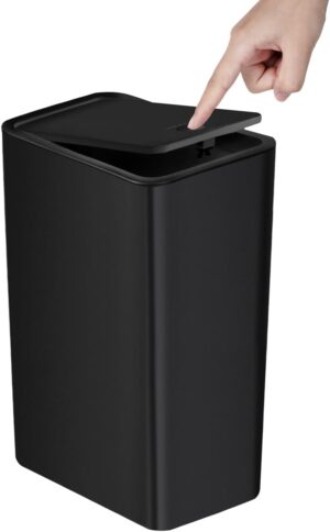 TIPGO Bathroom Trash Can with Lid, ...