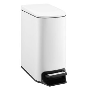 TIPGO Small Bathroom Trash Can with...