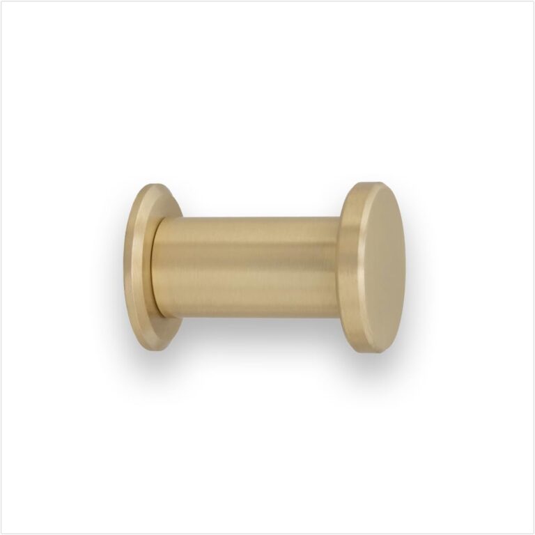 EVI Herrajes Bathroom Hanger | Brass Wall Hanger | Matte Finish | for Hanging Clothes, Coats or Towels | Towel Rail with Invisible Screw | 190CBLMT