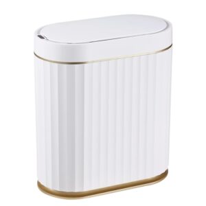 ELPHECO Bathroom Trash Can with Lid...