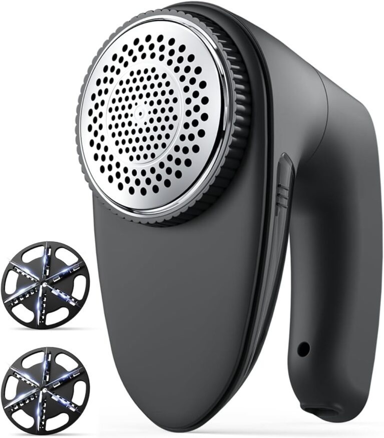 Bymore Fabric Shaver, Lint Shaver, Sweater Shaver for Clothes, Black | Large 65mm head and six-leaf blades cover more area in fewer passes for fast, even care on sweaters, couches and furniture