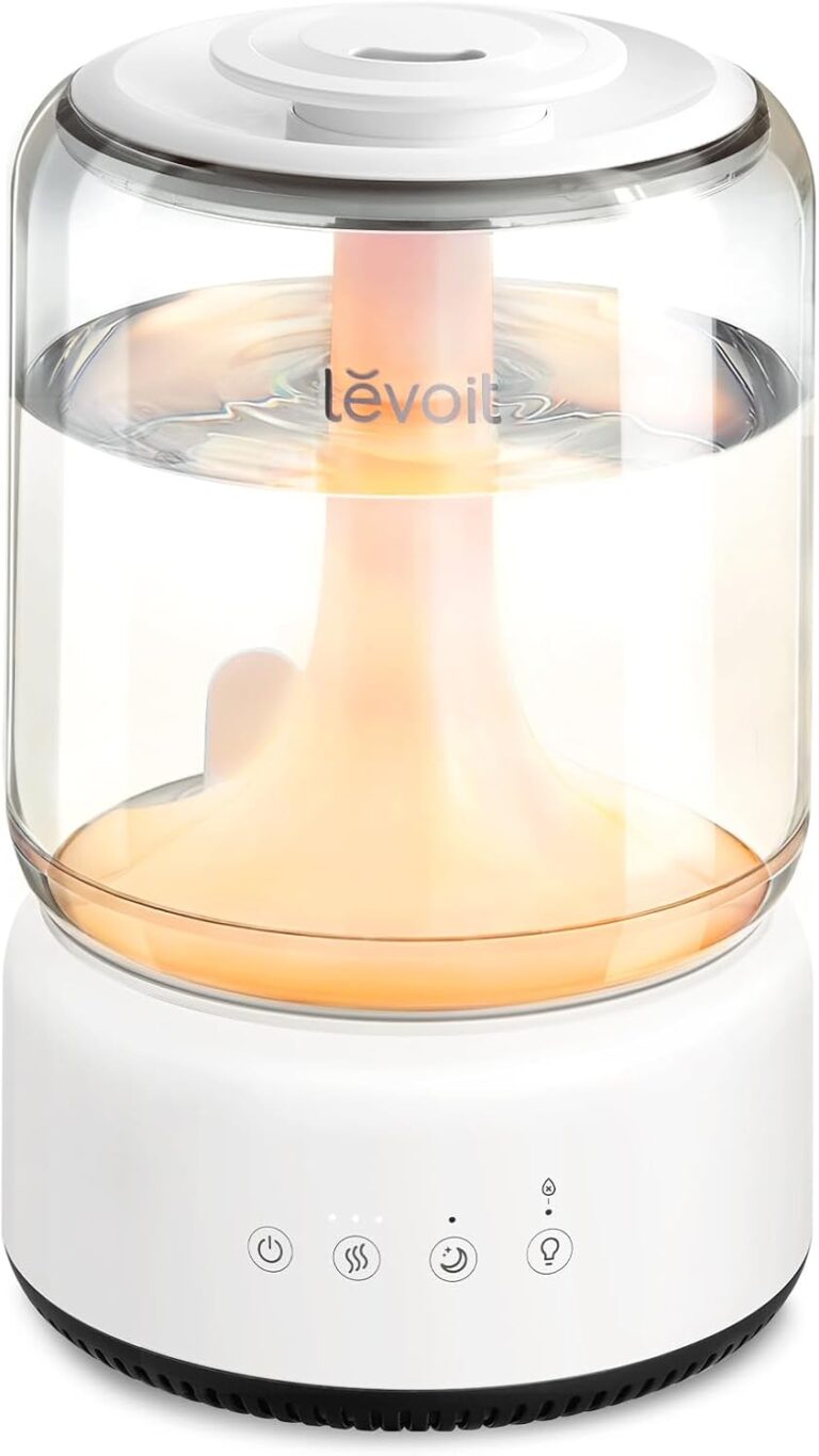 LEVOIT Humidifiers for Bedroom, 4.2L Top Fill for Large Room, 42H Runtime | 42H Runtime, Easy to Clean, 21dB Quiet Cool Mist for Baby, Plants, Night Light, Essential Oil Diffuser