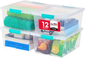 IRIS USA Storage Bins with Lids |Ma...
