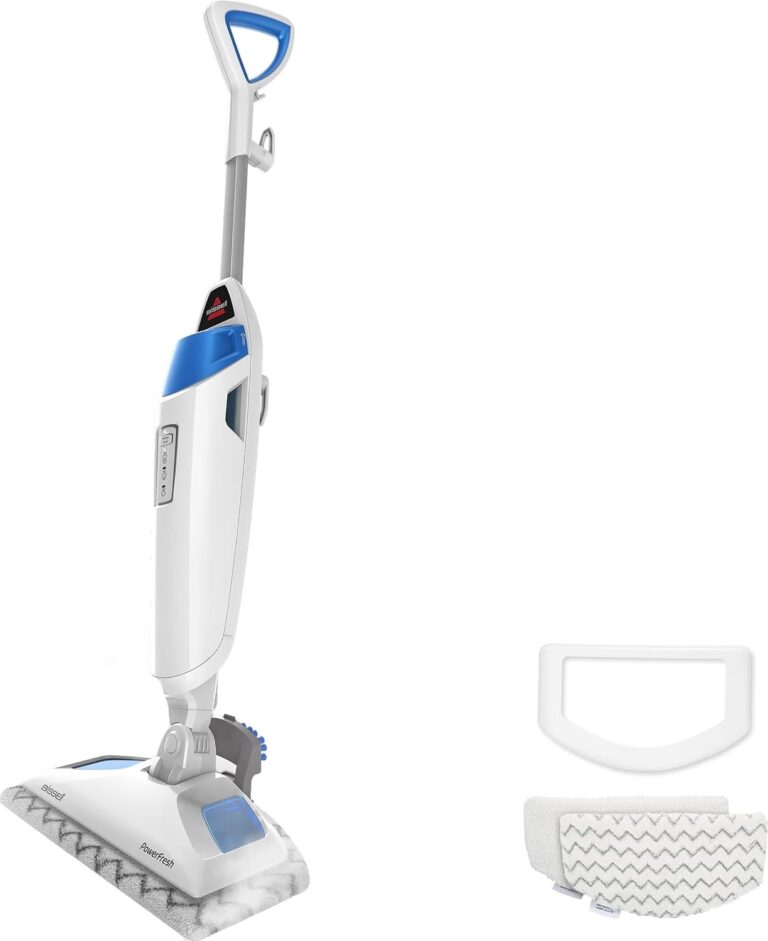 BISSELL Steam Mop 1940A PowerFresh Floor Steam Cleaner for Hard Wood & Tile with Natural Sanitization, Easy Scrubber, Variable Steam, 12” Cleaning Path