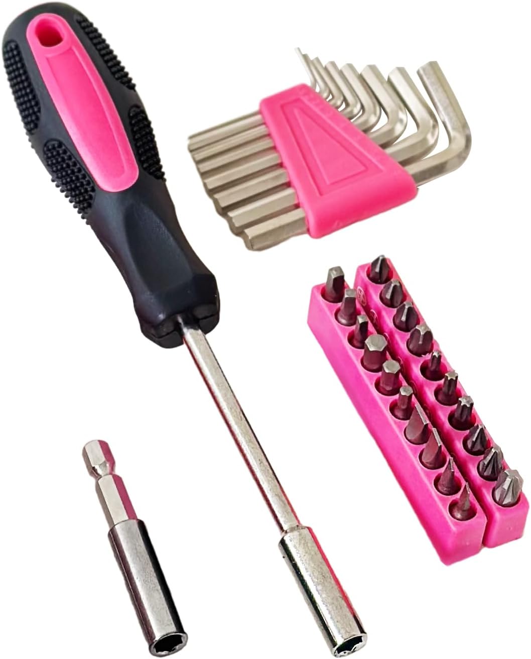 Hantinstom 39-Piece Household Tools Kit Essential Home Repair Set with Plastic Toolbox Ideal for College Students, Home Use & More - Image 5