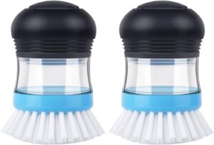 MR.SIGA Soap Dispensing Palm Brush,...