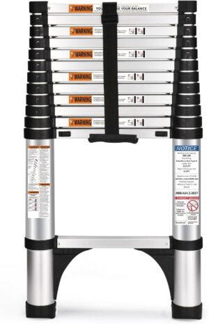 Soctone 12.5FT Telescoping Ladder w...