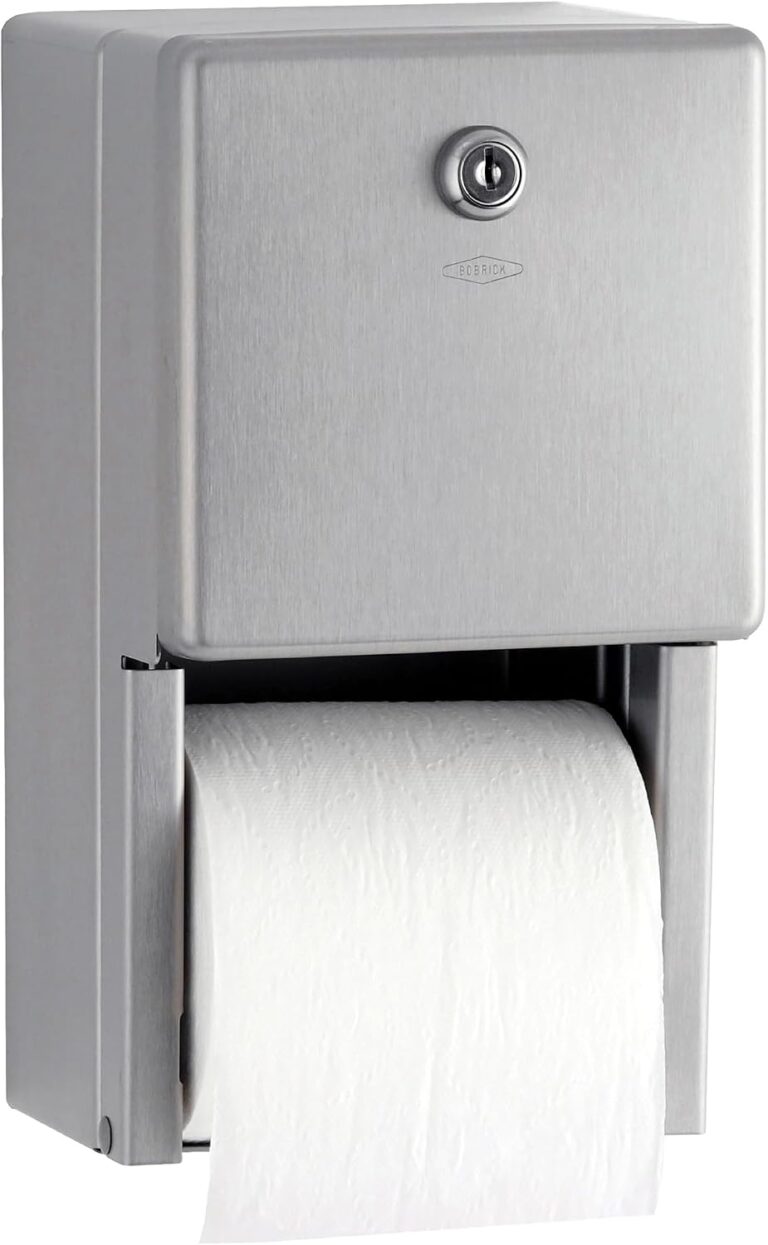 Bobrick Surface-Mounted Multi-Roll Toilet Paper Tissue Dispenser, Satin-Finish Stainless Steel (Model B-2888)