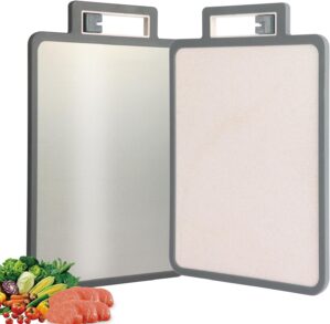 2 in 1 Stainless Steel Cutting Boar...