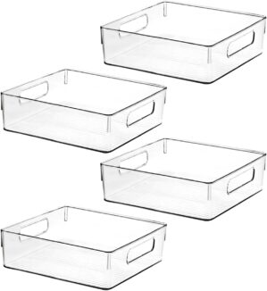 Clear Plastic Storage Bins, Pantry ...
