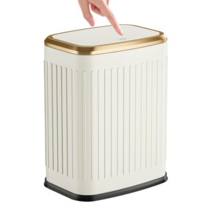 TIPGO Small Bathroom Trash Can with...