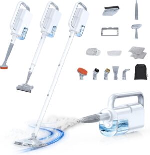 10-in-1 Steam Mop, Detachable Handh...