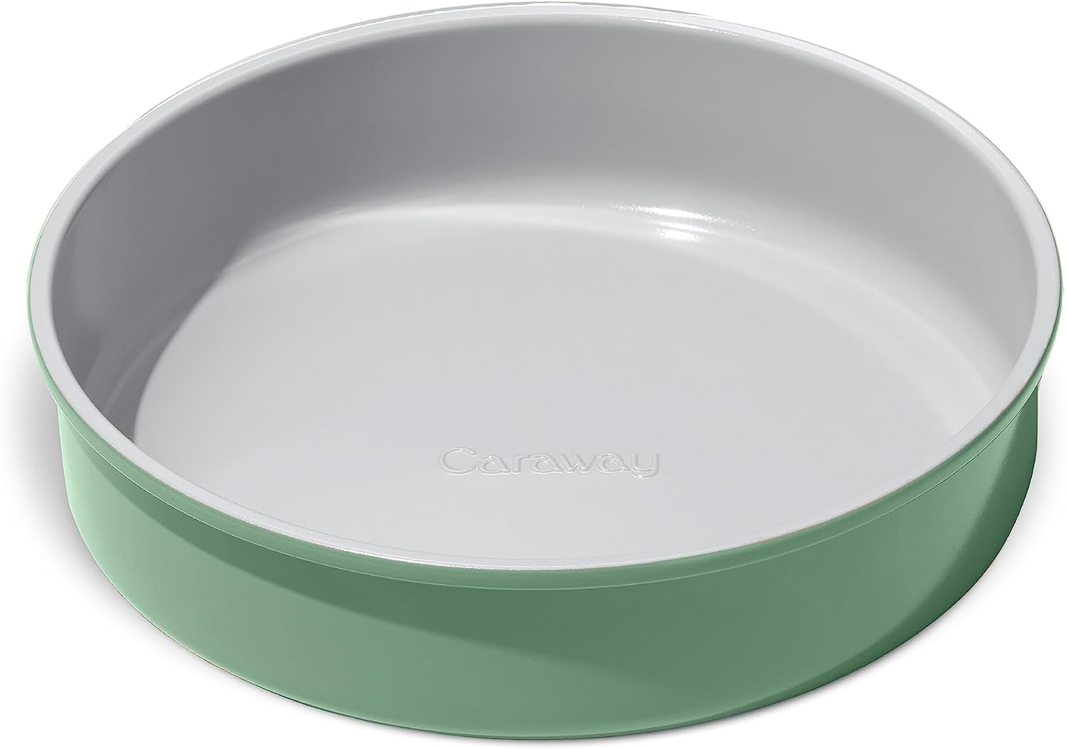 Caraway Non-Stick Ceramic-Coated 9" Circle Pan | Naturally Slick Ceramic Coating, Non-Toxic, PTFE and PFOA Free, Perfect for Birthday Cakes, Tartes, and More, Sage