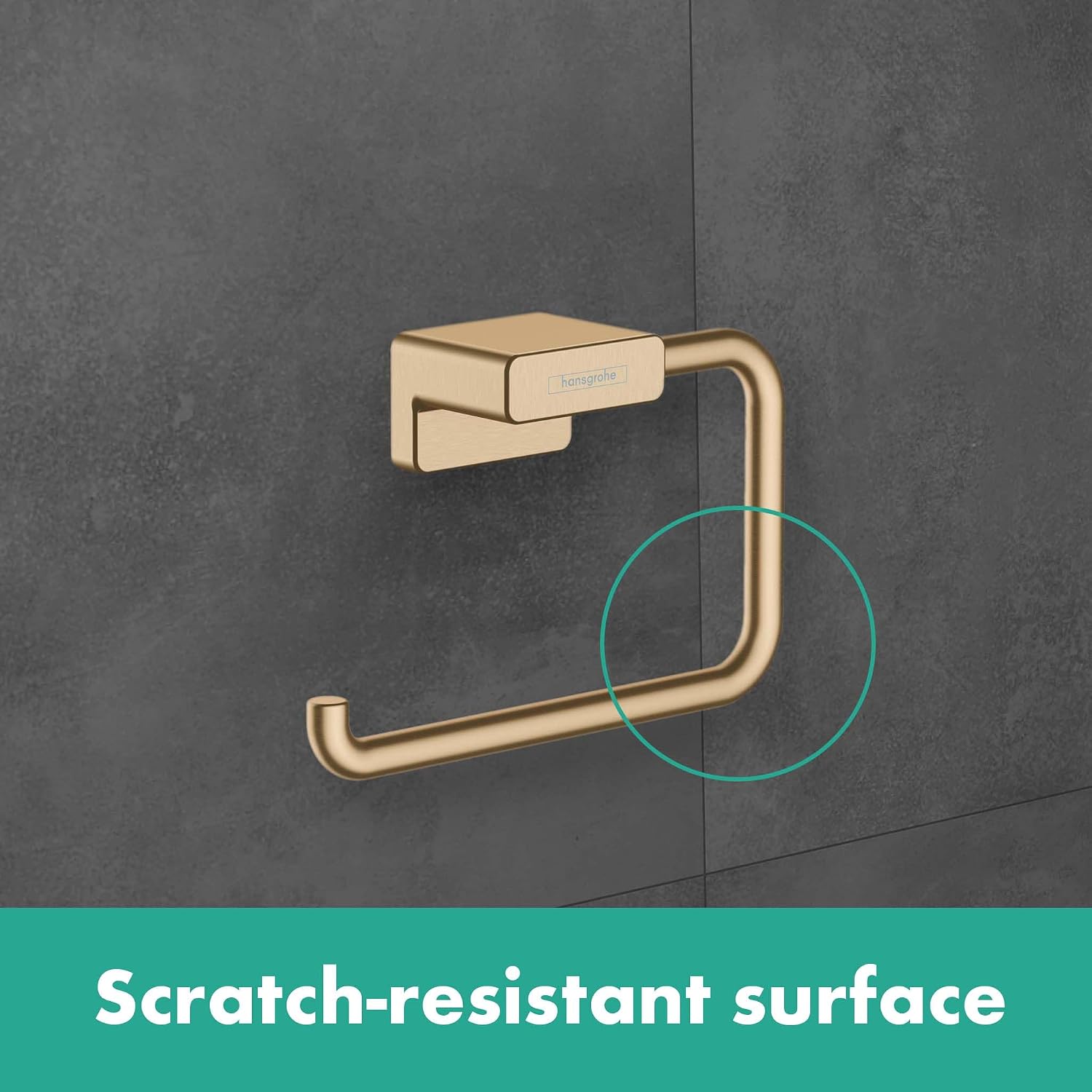 hansgrohe AddStoris Toilet Paper Holder without Cover in Brushed Bronze, 41771140 - Image 2