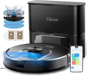 Tikom Robot Vacuum and Mop, Robotic...