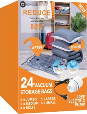 GONGSHI Vacuum Seal Bags for Clothi...