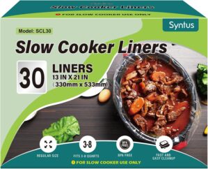 Syntus 30 Slow Cooker Liners, Large...
