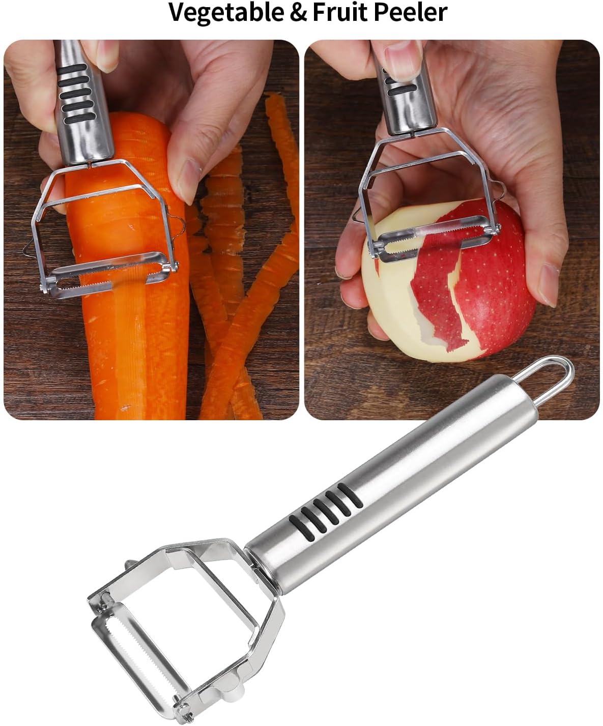 BURLIHOME 12Pcs Fruit&Veggie Carving Knife Set,Garnish Tool,Stainless Steel | Carrot Floral Fruit Carving,Holiday Table Centerpiece Accent,For Fruit & Cheese Boards,Meal Prep,Impress Guests at Gathering - Image 6