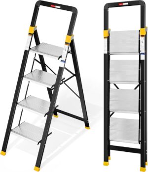 KINGRACK Aluminium 4 Folding Step L...