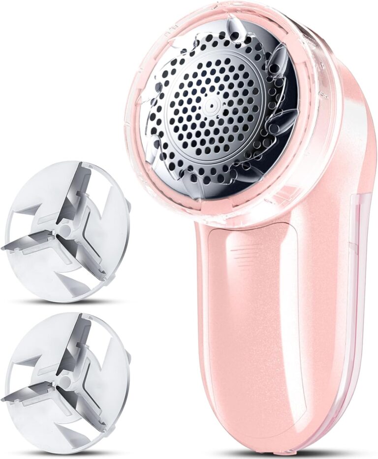 Bymore Fabric Shaver, Lint Shaver, Sweater Shaver for Clothes, Pink | Compact one-button design refreshes clothes quickly and fits easily in a bag for home, office or travel