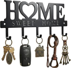 Entryway Wall Key Holder with 5 Hoo...