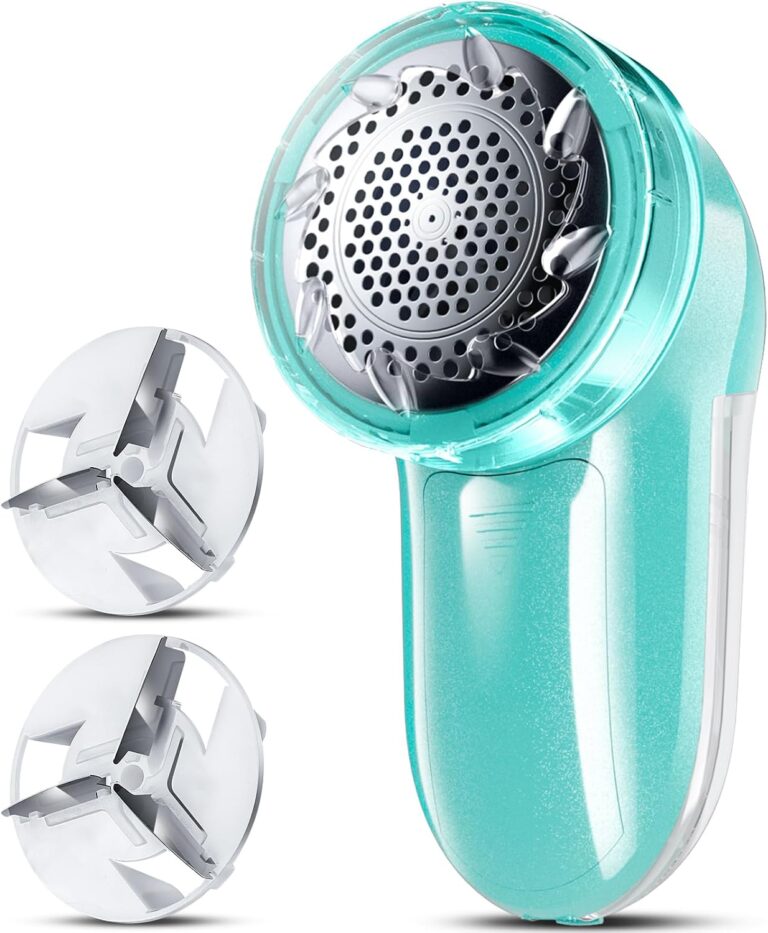 Bymore Fabric Shaver, Lint Shaver, Sweater Shaver for Clothes, Blue | Compact one-button design refreshes clothes quickly and fits easily in a bag for home, office or travel