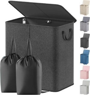 Lifewit Double Laundry Hamper with ...