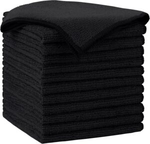 AIDEA Black Microfiber Cleaning Clo...