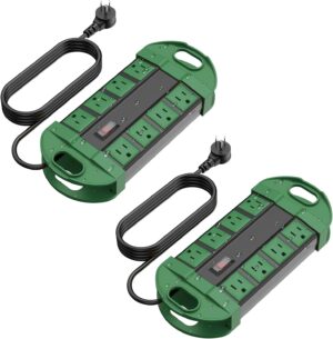 CCCEI 2 Outdoor Power Strips Weathe...