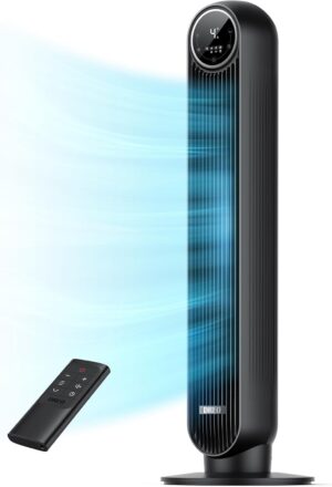 DREO Tower Fan for Bedroom, 28ft/s ...