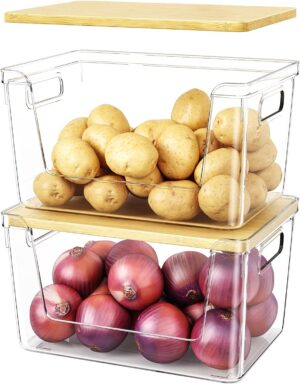 2 Set Pantry Organizer and Stackabl...