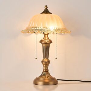 HDDFL Glass Shade Table Lamp Vintag...