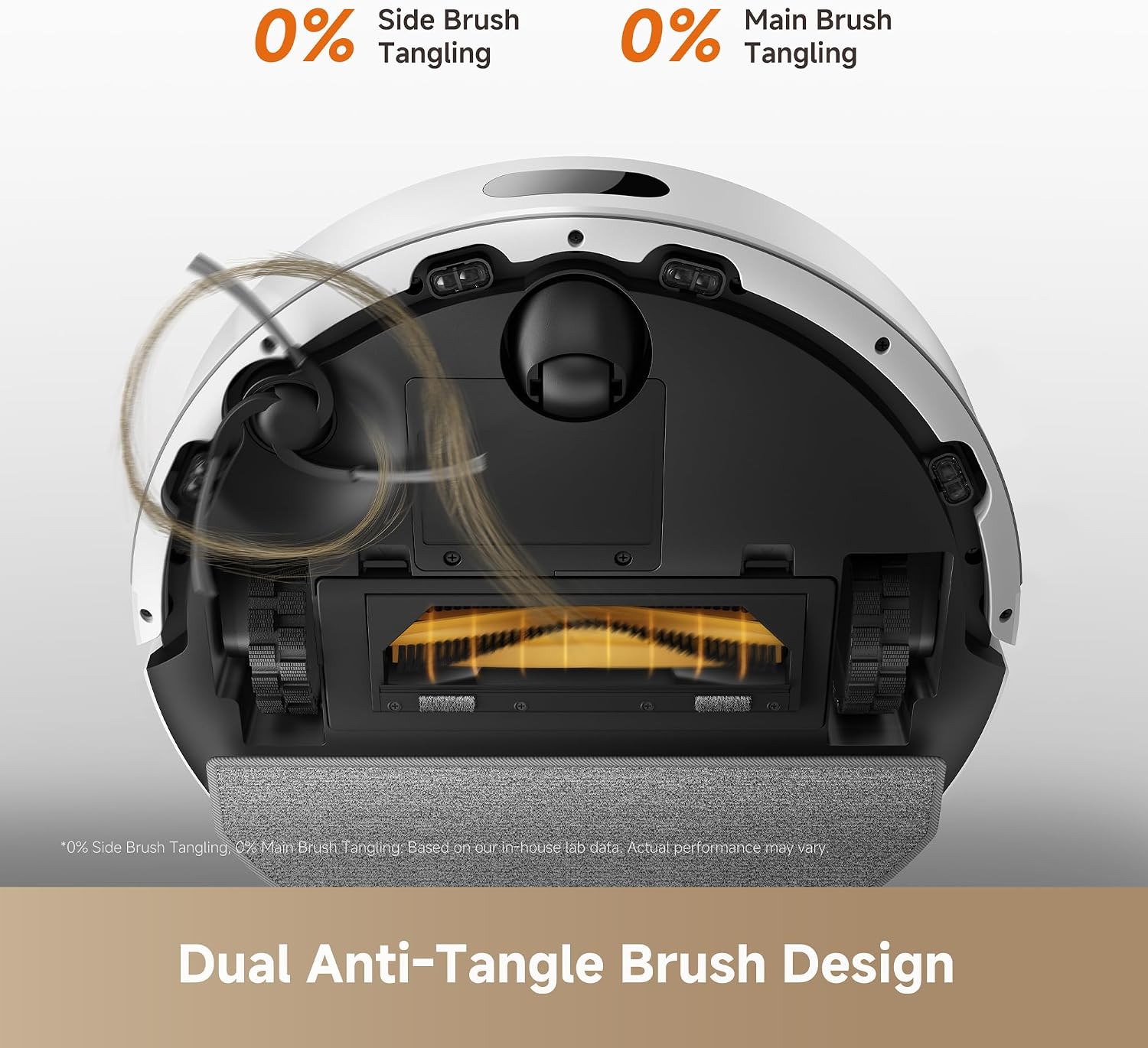 dreame D20 Air Plus Robot Vacuum and Mop, 20,000Pa Powerful Suction | 120-Day Self-Emptying with 4L Dust Bag, Anti-Tangling Tech, Edge-to-Corner Cleaning, Deep Carpet Cleaning, 360° Navigation - Image 5