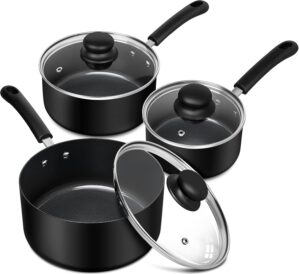 MICHELANGELO Nonstick Saucepan with...