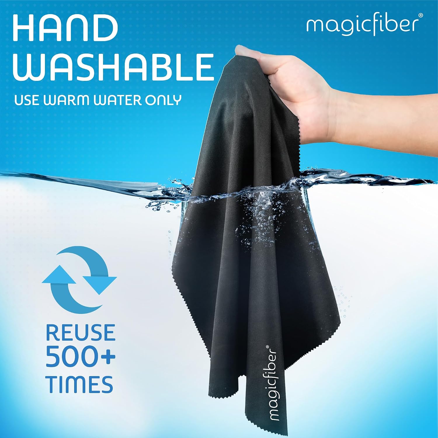 MagicFiber Extra Large Microfiber Cleaning Cloth for TV Screens & Monitors | Great for OLED, Computers, Laptops, Cars & Electronics, Eyeglass & Glasses Cleaner - Image 7