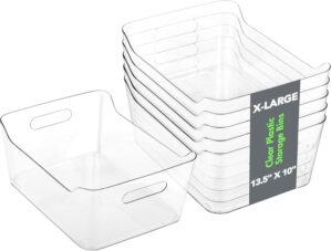 Tiawudi 2 Pack Plastic Storage Bins...