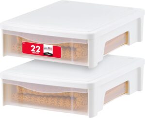 IRIS USA 2-Pack, 22 Qt. Under Bed S...
