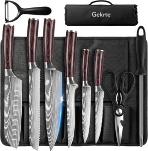 Kitchen Knife Set, 9 Pieces High Ca...