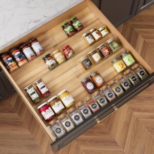 10-Pack Adjustable Spice Drawer Org...