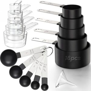 16PCS Measuring Cups and Spoons Set...