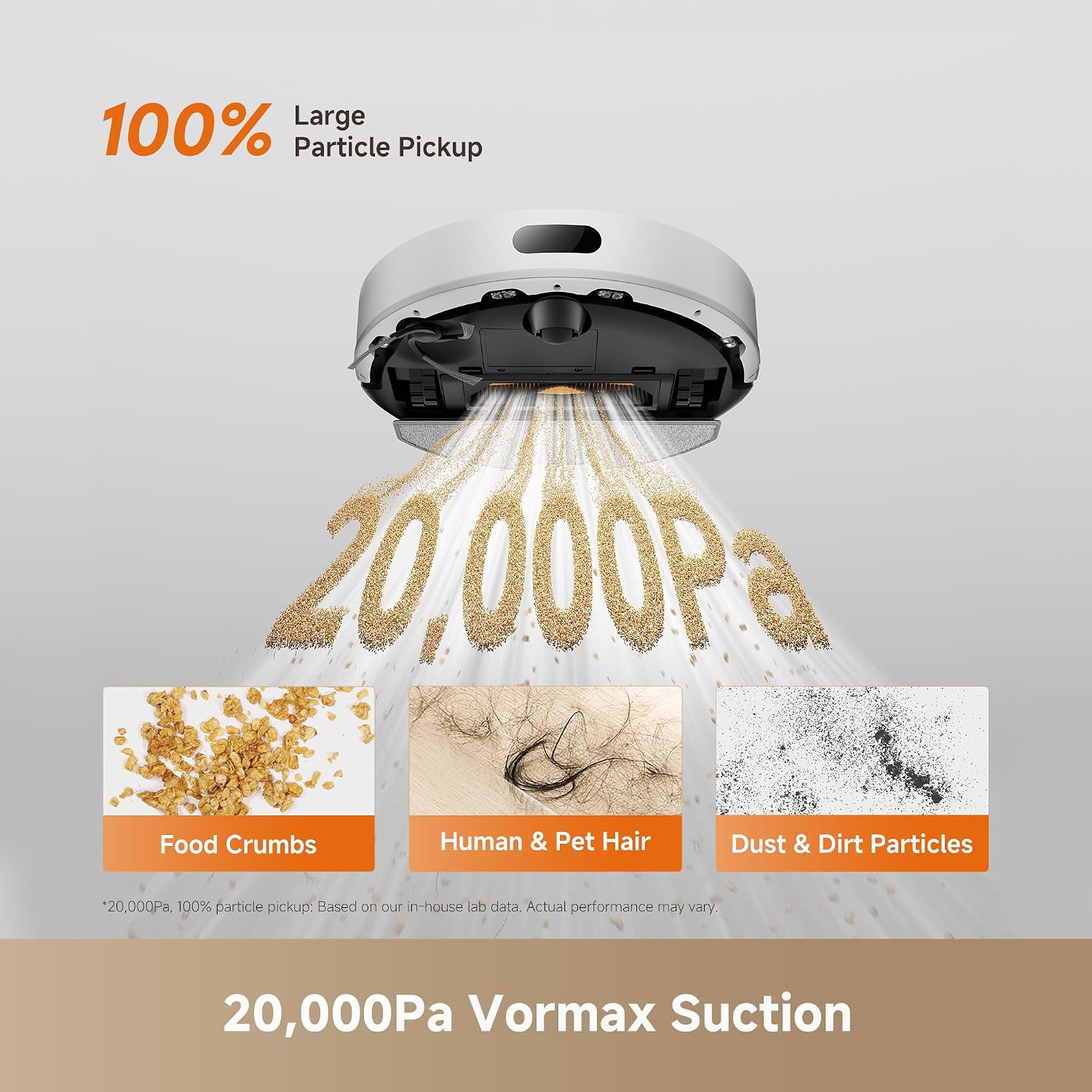 dreame D20 Air Plus Robot Vacuum and Mop, 20,000Pa Powerful Suction | 120-Day Self-Emptying with 4L Dust Bag, Anti-Tangling Tech, Edge-to-Corner Cleaning, Deep Carpet Cleaning, 360° Navigation - Image 3