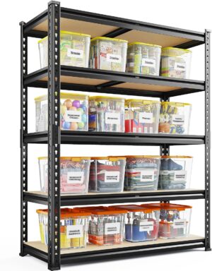 REIBII 2400 Lbs Garage Shelving for...
