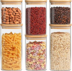 ComSaf Glass Pantry Storage Contain...