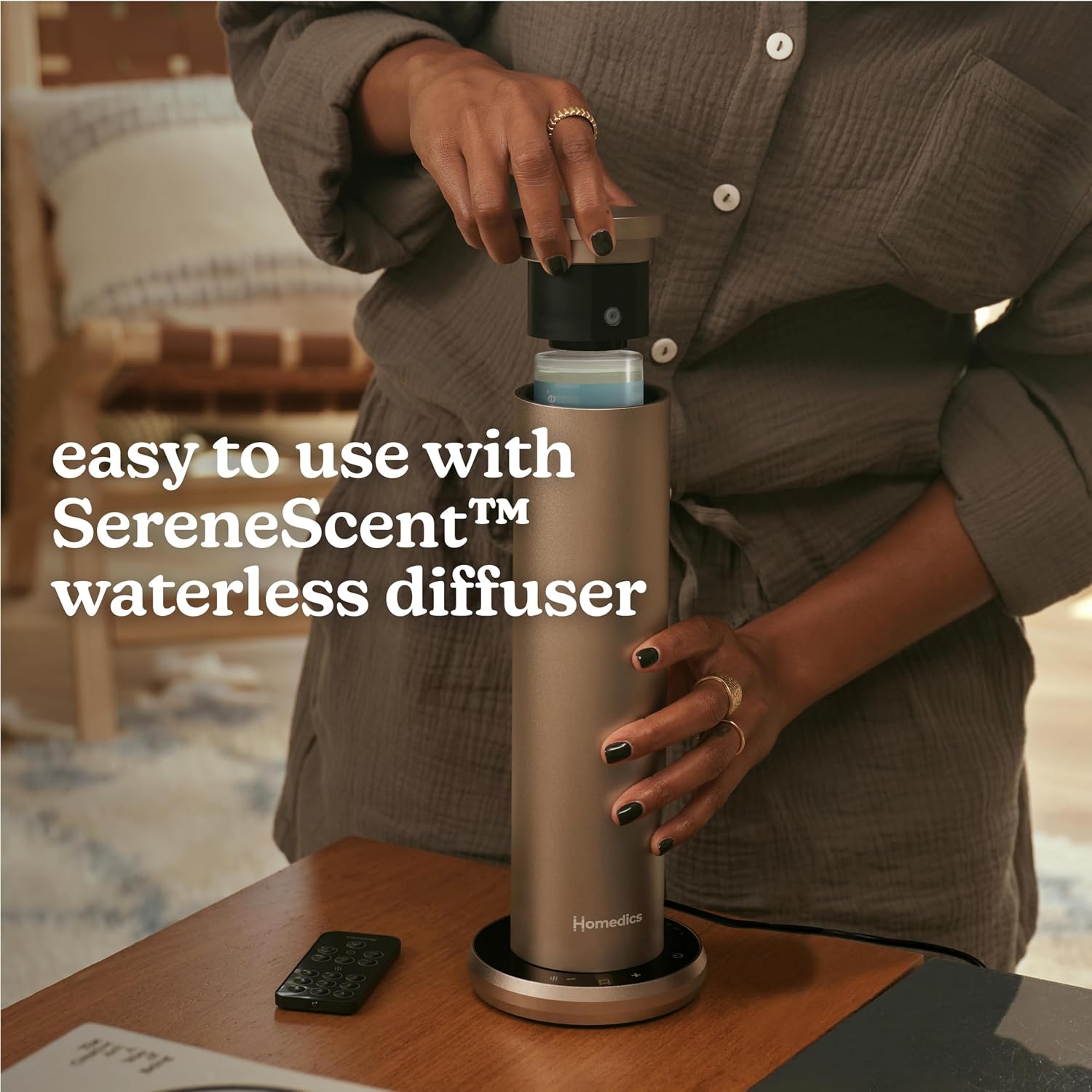 Homedics SereneScent Waterless Diffuser Oil Refill Maldives Escape (120ml) | Clean, Safe, Luxurious Hotel-Inspired Home Fragrance. Compatible with SereneScent Diffusers. Easy Twist Plug & Play - Image 5