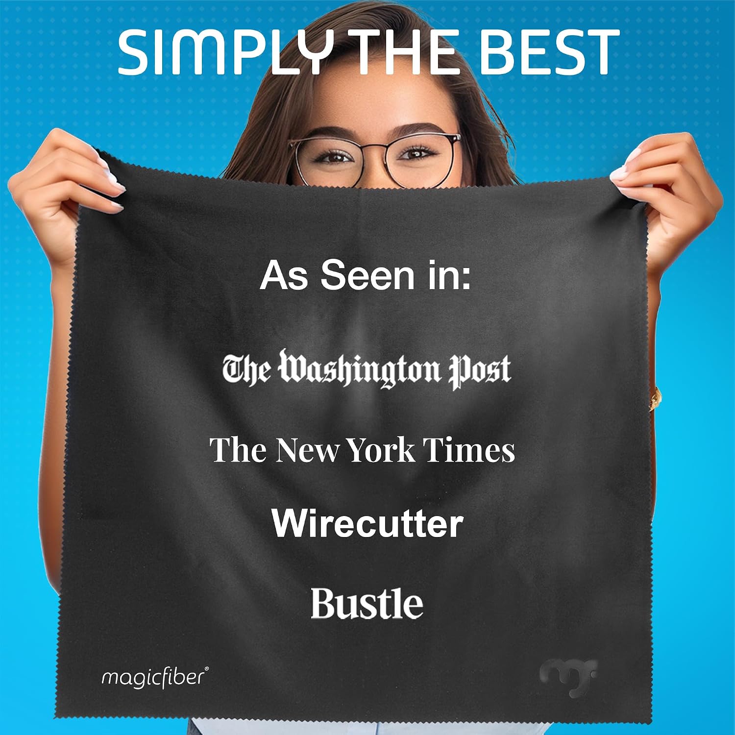 MagicFiber Extra Large Microfiber Cleaning Cloth for TV Screens & Monitors | Great for OLED, Computers, Laptops, Cars & Electronics, Eyeglass & Glasses Cleaner - Image 5