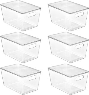 Vtopmart 6 Pack Clear Stackable Sto...